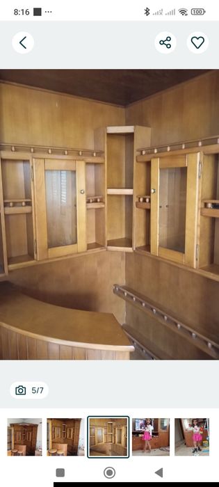 Louceiro de sala mais móvel TV e bar com 2 bancos