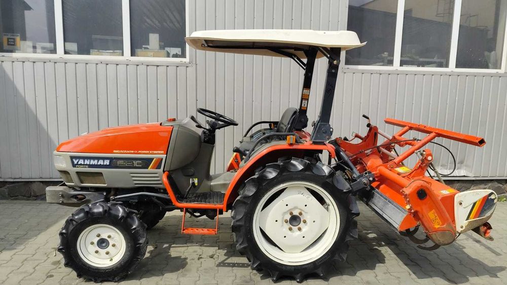 Yanmar F210 – japoński traktorek 21 KM 4x4 z glebogryzarką 150 cm Wspomaganie Rewers