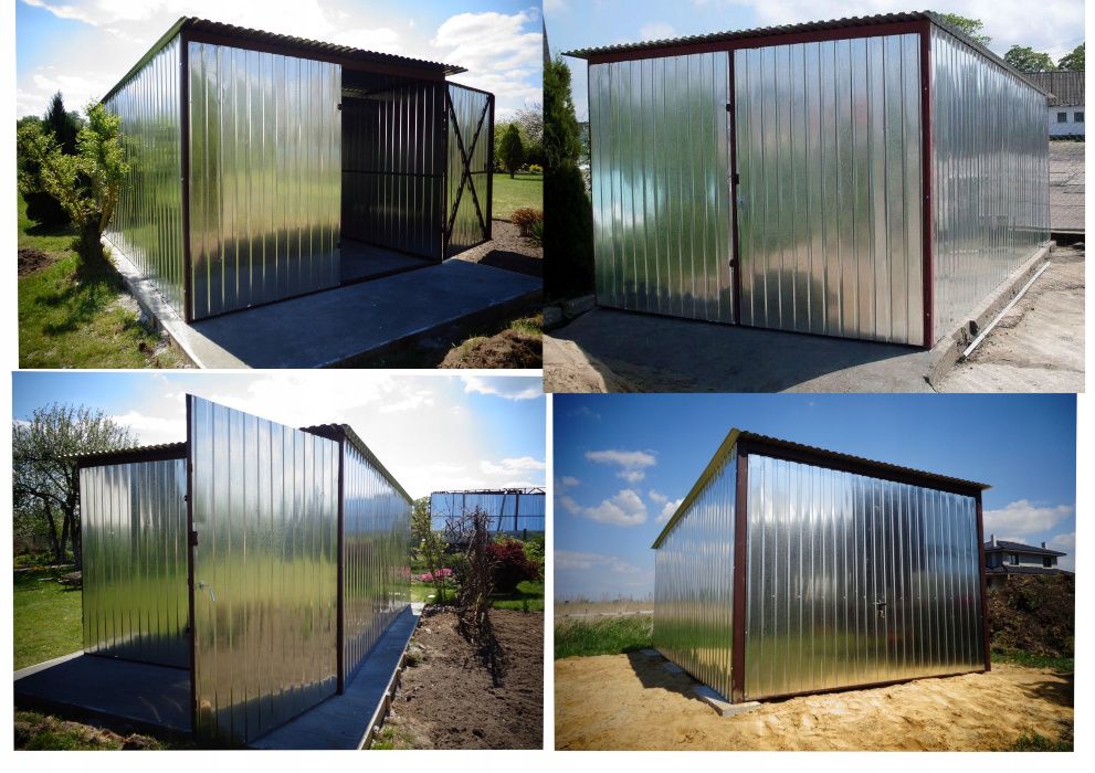 Garaż blaszany Garaże blaszane MOCNE blaszak CAŁA POLSKA montaż gratis