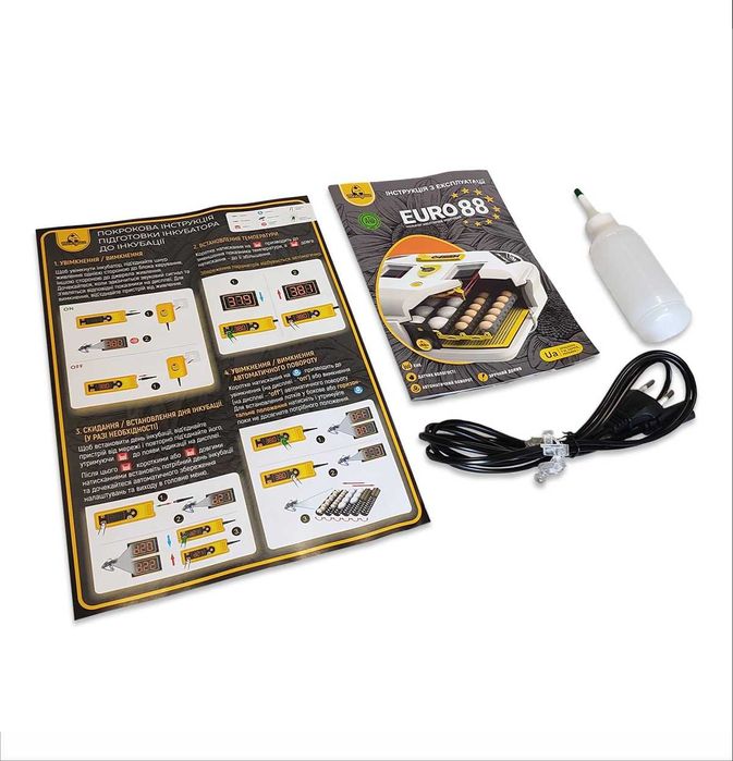 Інкубатор автоматичний Теплуша Euro 88 PRO 220В комбінований корпус