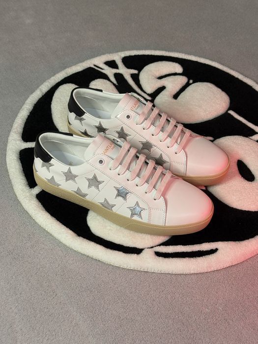 На руках!!!Кеди Saint Laurent Court Classic "White/Silver" 41-45