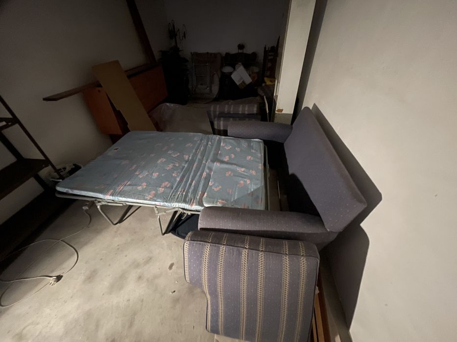 Sofá-Poltrona restaurado, 2 lugares com cama