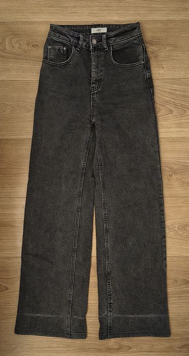 Ciepły polar jeansy damskie 34-36