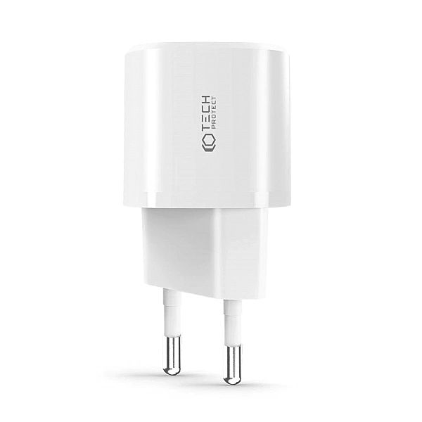 Ładowarka Tech-Protect C20W sieciowa mini USB-C PD 20W / USB-A QC 3.0