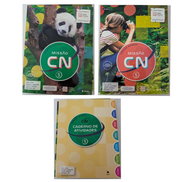 Livros escolares Ciências Naturais 5º ano