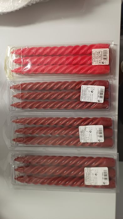Pack de 3 velas onduladas  (novas) - 3€