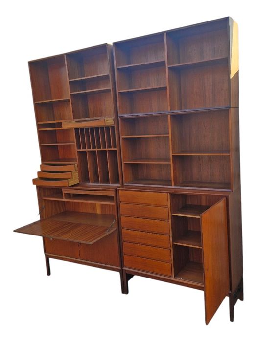 Komoda Tekowa  Marian  Grabinski prl / Szafka prl / Biblioteczka prl