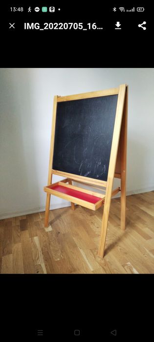 Tablica dwustronna biała i czarna IKEA Mala