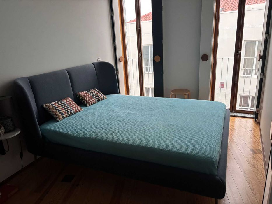 Cama Ikea Tufjord com estrado Lonset
