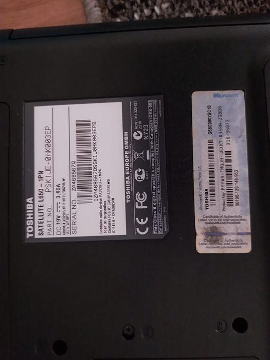 Portátil Toshiba