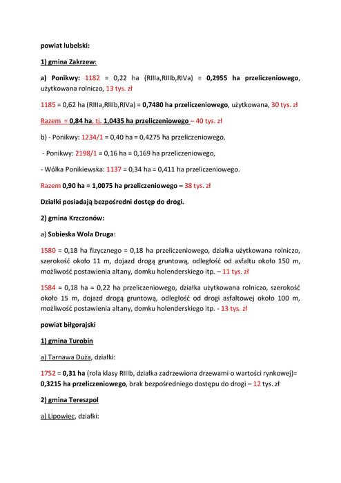 ziemia rolna, od właściciela, pod ubezpieczenie w KRUS,  dotacje ARiMR i inne