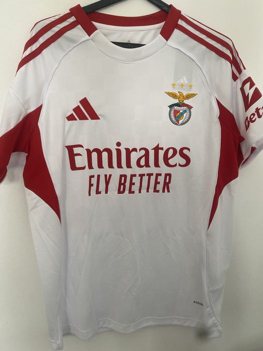 Camisola Benfica Alternativa branca richard rios 25/26