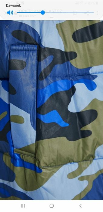 Zara Plaszcz zimowy moro Limited Kolekcja Promocja