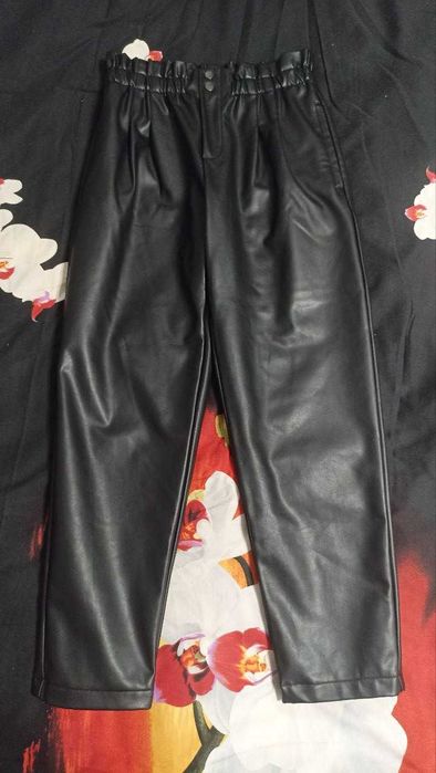 Спортивные Кожаные штаны для девочки школьницы