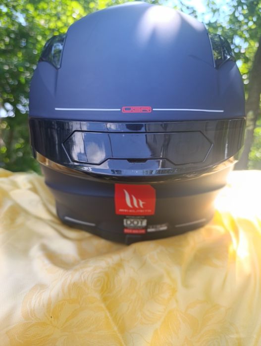 Мотошолом MT Helmets Targo S Solid Matt Blue (Розмір L) [ Мото Рукавиці в подарунок! (Розмір: L) ]