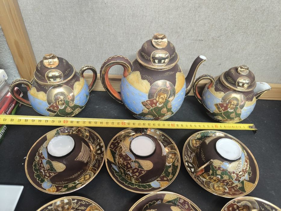 Conjunto Chá Japonês "Satsuma" Porcelana Casca ovo
Magnífico serviço d