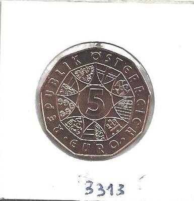 Áustria - - - 5 Euros - 2020 - - - Páscoa 2020 - - - Moeda