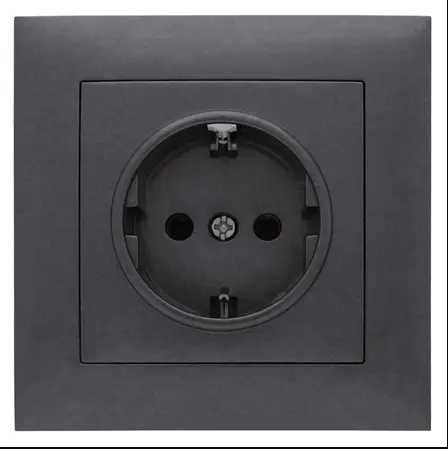 АКЦИЯ‼️Выключатель,Розетка,двойная,тройная,черная,графит