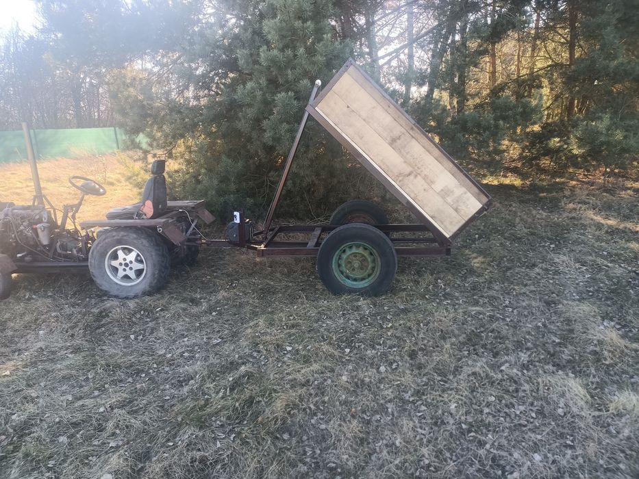 Traktorek z przyczepą kiper!
