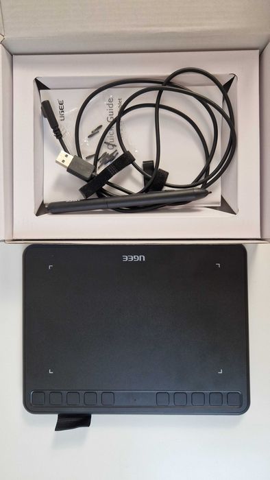 Tablet gráfico UGEE S640 com caneta — como novo na caixa