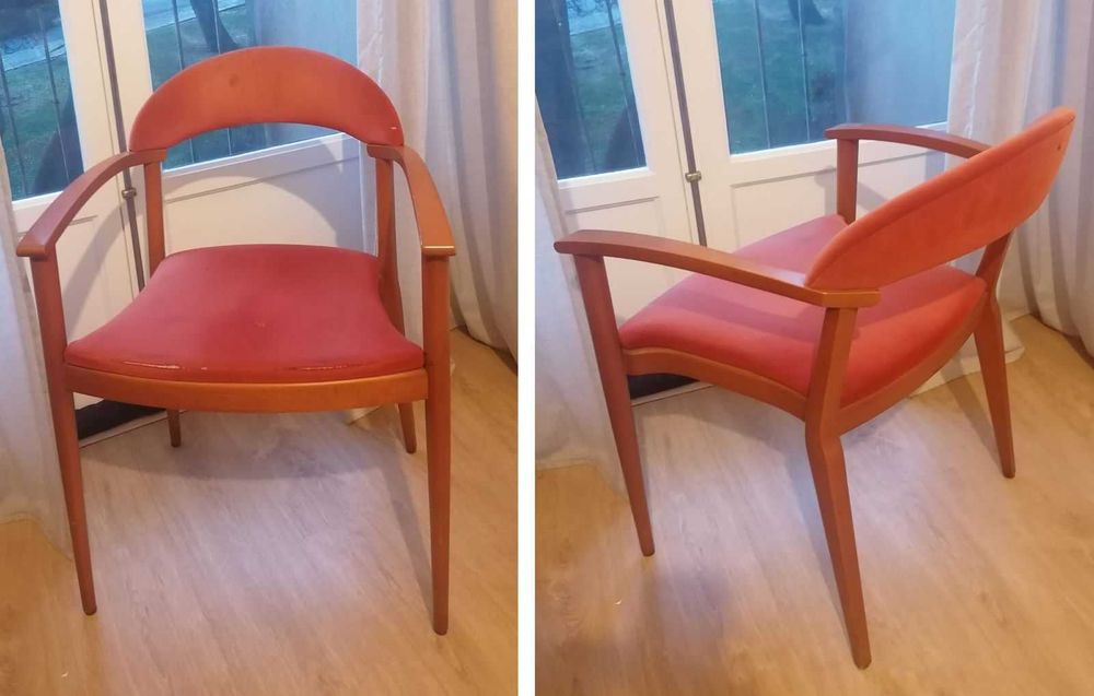 Mesa de Vidro - Estilo Nórdico/Retro com 3 cadeiras (Negociável)