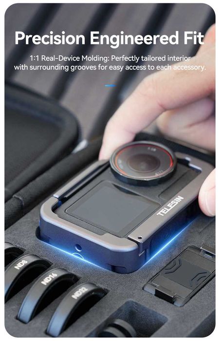 TELESIN Wodoodporna torba ochronna do kamery DJI Osmo Action 6 5 4 3