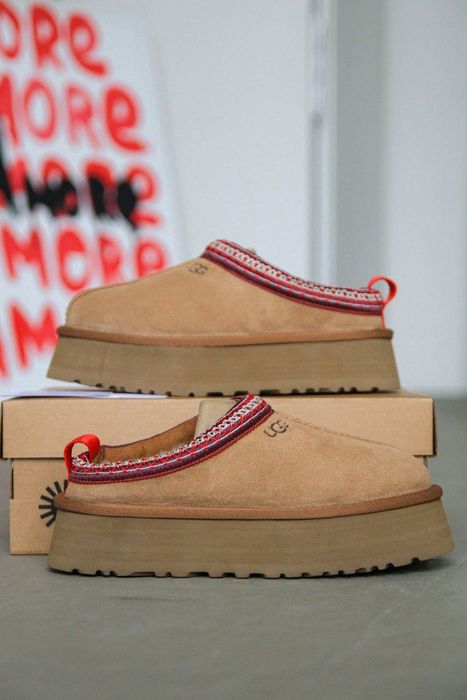 ПРЕМʼЄРА! UGG Tazz Slipper Platform «Chestnut» 36 37 38 39 40 уггі таз