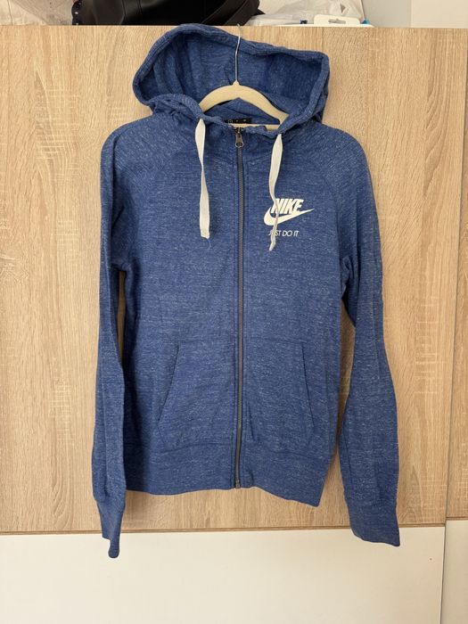 Bluza Nike S niebieska just do it damska rozsuwana zip hoodie