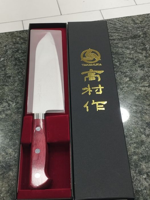 Faca japonesa Takamura santoku sg2
