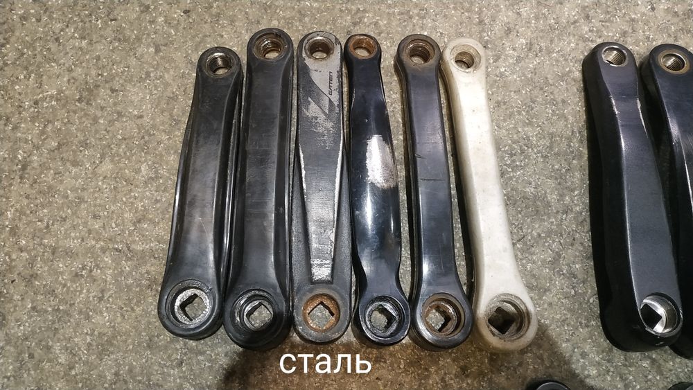 Шатун левый квадрат ромб 170/175 Shimano,Suntour,Prowell