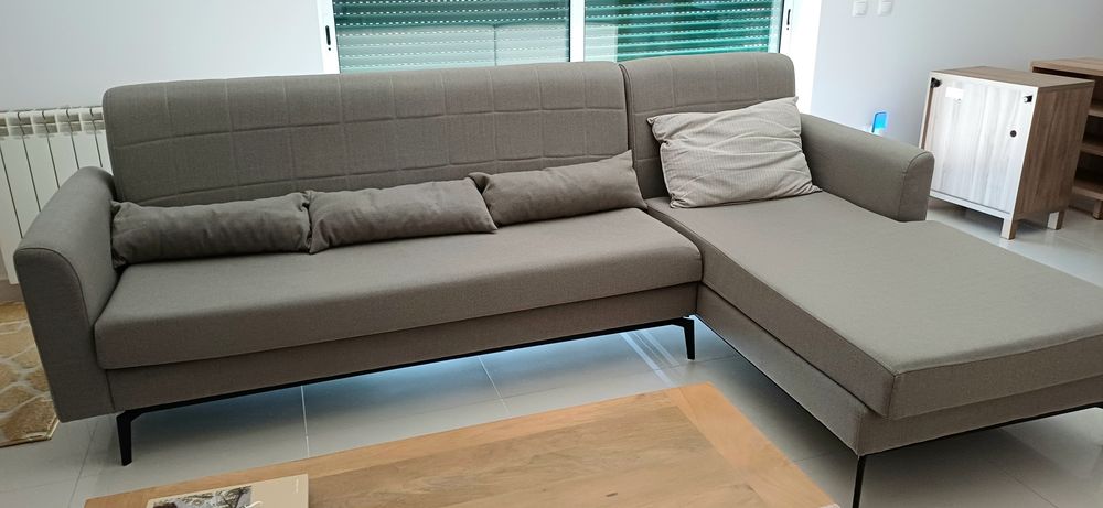 Sofá com chaise feito por medida