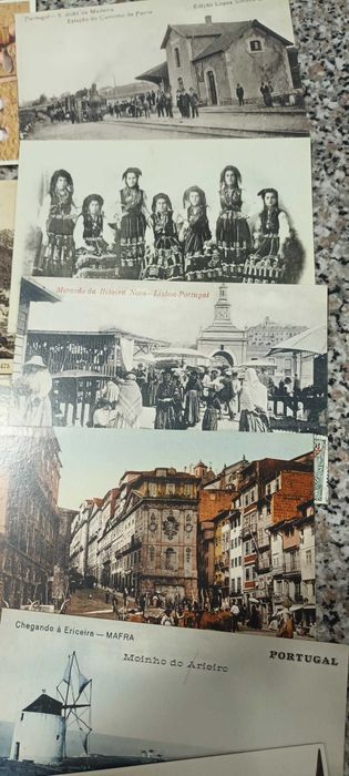 Lote de postais antigos nunca circulados