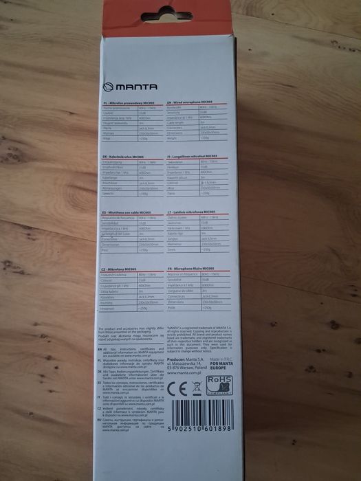 Mikrofon do karaoke Christina Mig005