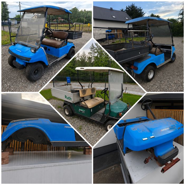 Pakiet 3 pojazdy ezgo club car wózki elektryczne jak Melex 48v, 36v do remontu