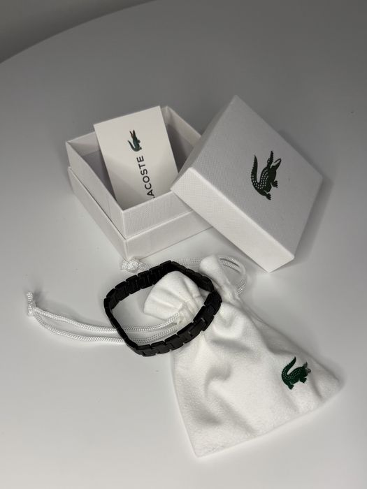 Bransoletka Nowa Lacoste Czarna