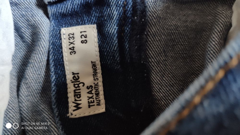 Wrangler Texas Straight Blast Blue męskie jeansy rozm 34/32 jak 35/32