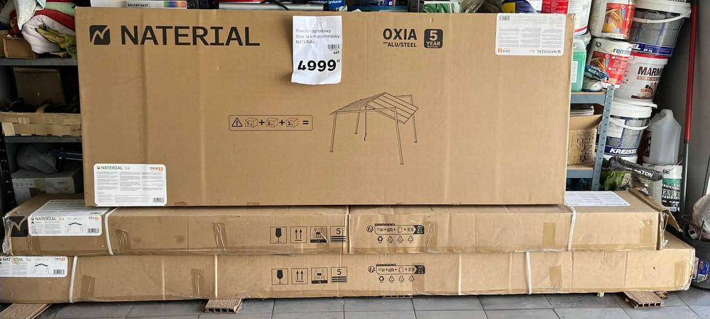 Pawilon ogrodowy Oxia 300x400x279 cm aluminiowy Naterial