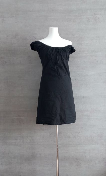 Cudna letnia sukienka, ażur, czarna. Rozm. M. Stan bdb.