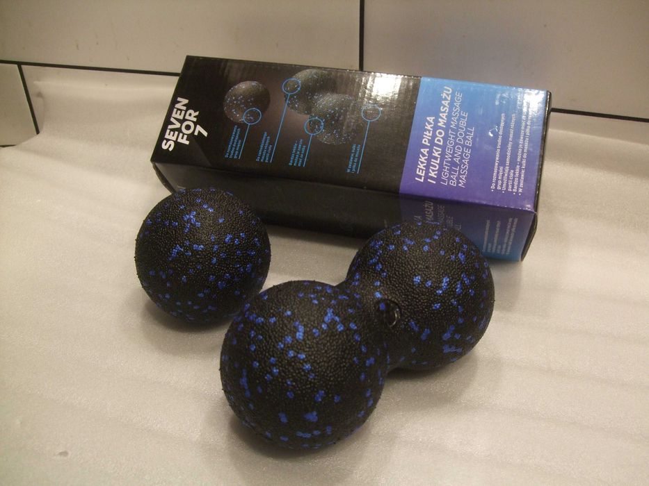 Piłka do MASAŻU DUOBALL Podwójna WAŁEK ROLLER do Ćwiczeń + Piłka SOLO