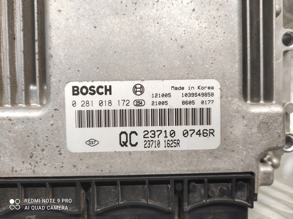 renault koleos 2.0 dci 4x4 automat komputer sterownik 0281018172 237100746r