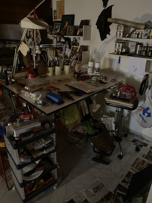 Estirador metálico – desenho técnico / artes / atelier