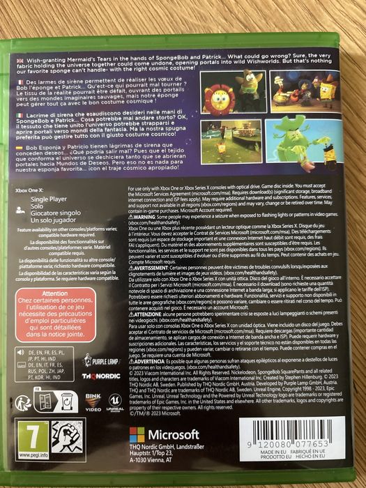 Spongebob the Cosmic Shake xbox one