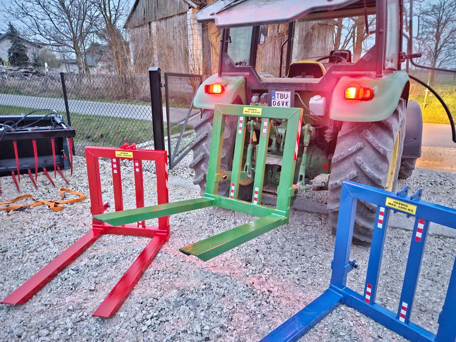 Paleciak na tył ciągnika/mini traktorka/Widły do palet/udźwig 1200kg