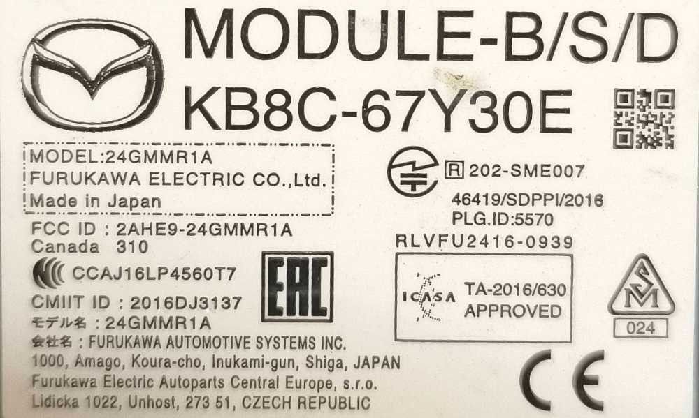 Sensor de Radar MAZDA CX-5 (KE, GH) ano 2013