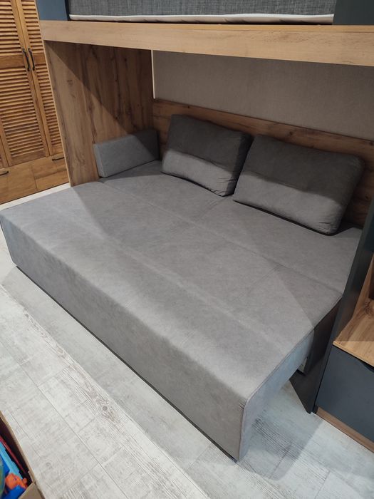 Ліжко двухярусне з диваном та матрасом "Джуніор"