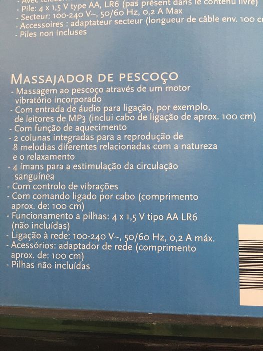 Massajador de pescoço