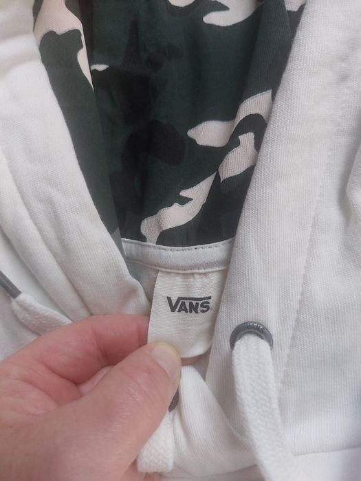 Bluza biala vans xl