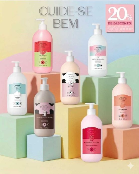 Creme corporal cuide-se bem