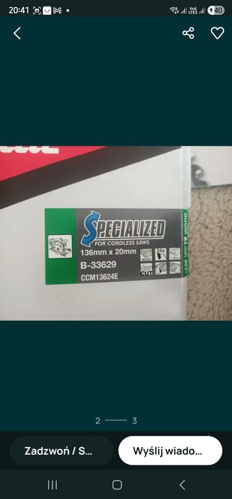 Makita  tarcza do drewna  136 mm