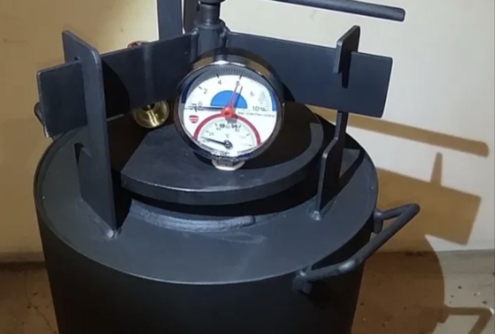 Автоклав Большой-24 (24 банки 0.5 л или 10 банок 1л) Газ або дрова